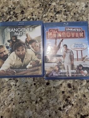 Blu-Ray Hang Over 1 & Part 2 Unrated New Sealed Movies Comedy Rated R